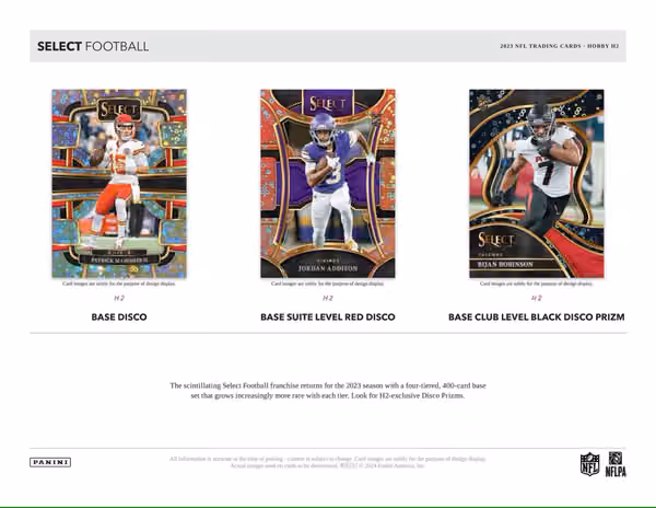 2023 Panini Select Football NFL H2 Box view 2