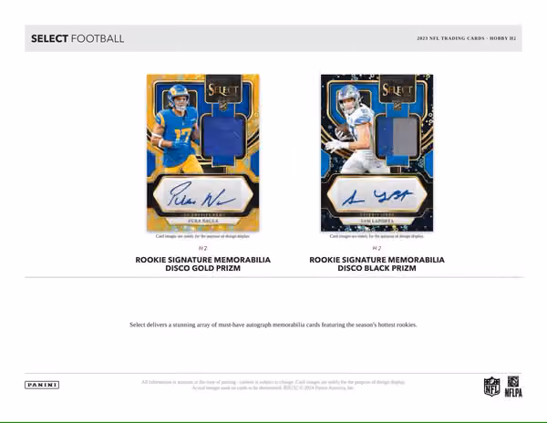 2023 Panini Select Football NFL H2 Box view 3