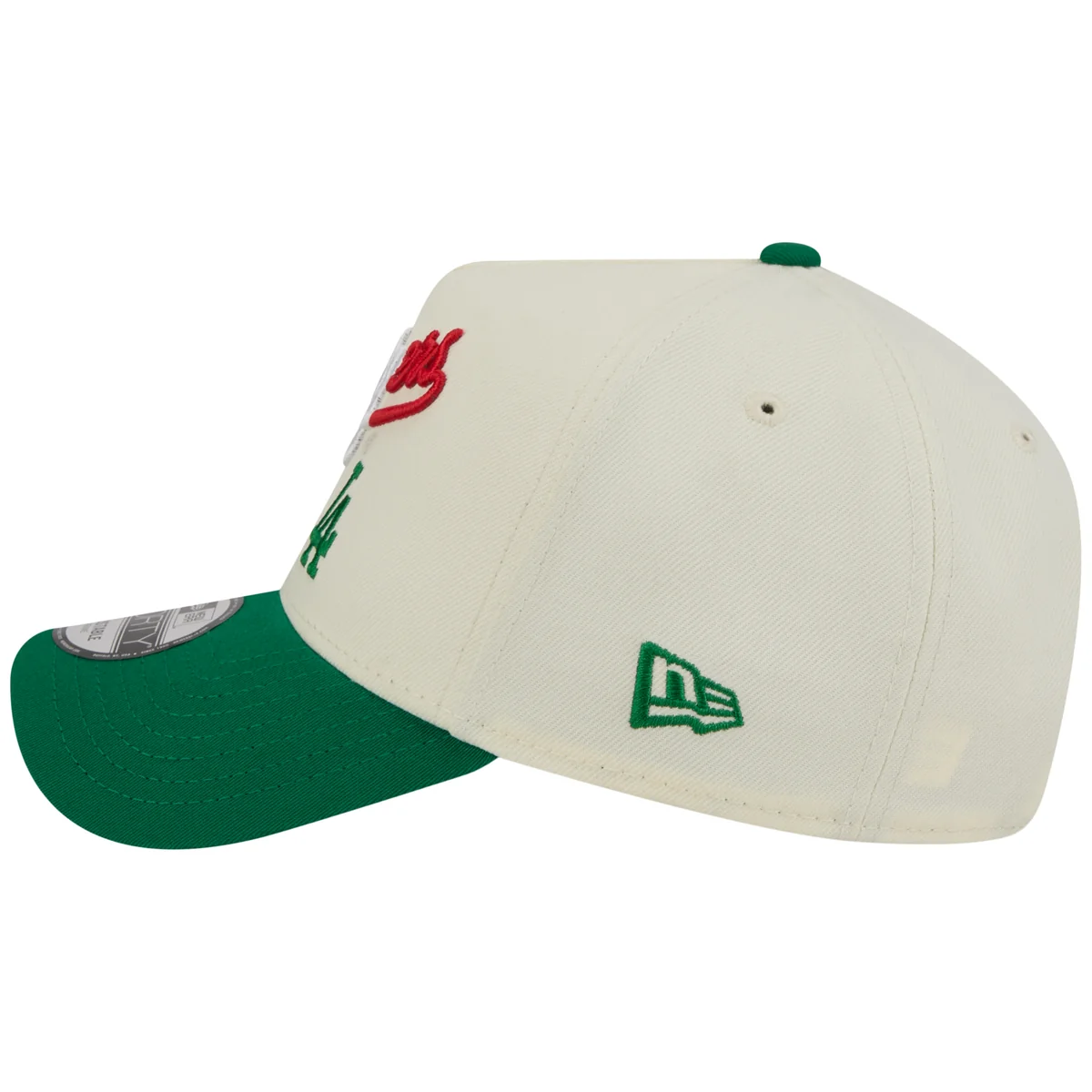 Los Angeles Dodgers Los Angeles Crown the City - MEX Script - Chrome/Green New Era 9FORTY detail view