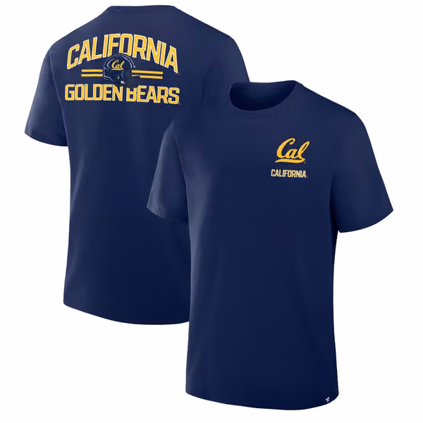California Golden Bears Defender Cotton NCAA T-Shirt Navy view 1