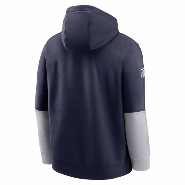 Dallas Cowboys 2024 NFL Sideline Nike Club Hoodie Navy view 2
