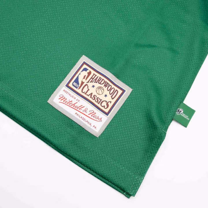 Dallas Mavericks Big Face 2.0 Mitchell & Ness NBA Jersey Green view 5