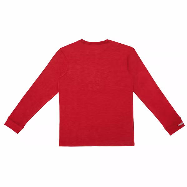 Chicago Bulls Mitchell & Ness Legendary Slub NBA Long Sleeve Shirt Red view 2