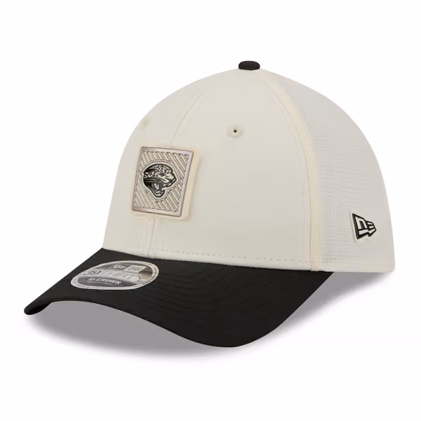 Jacksonville Jaguars Historic Logo 2026 NFL Training Camp 39THIRTY Flex Cap Cream/Black product photo