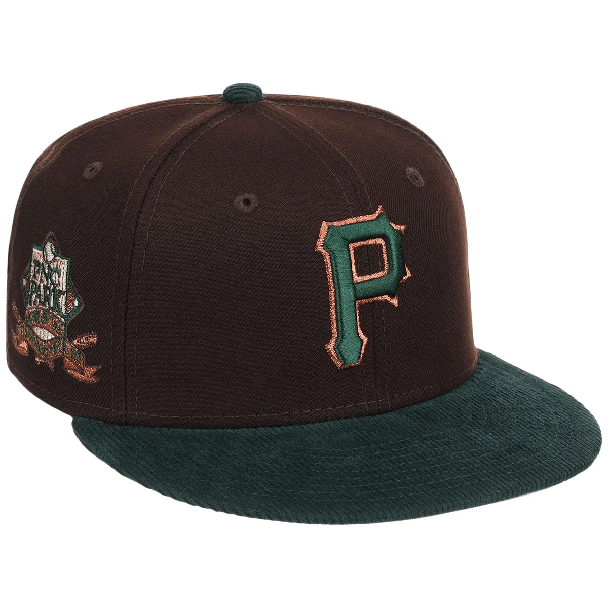 Pittsburgh Pirates MLB Forest Ember New Era 59FIFTY front view