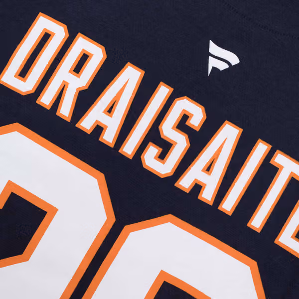 Leon Draisaitl #29 Edmonton Oilers Player NHL Hoodie Navy view 4