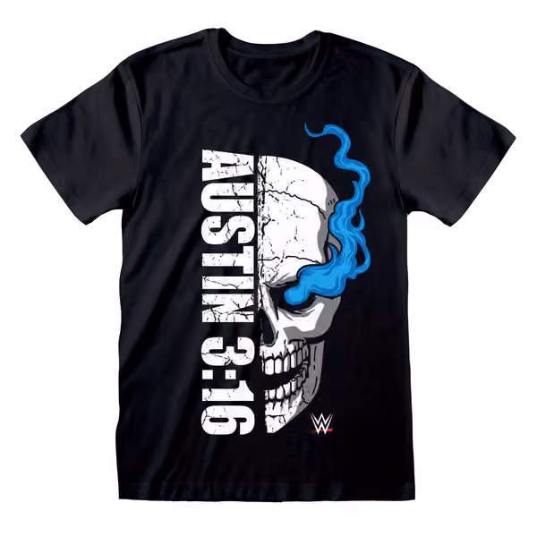 Stone Cold Steve Austin 3:16 Skull WWE T-Shirt Black view 1