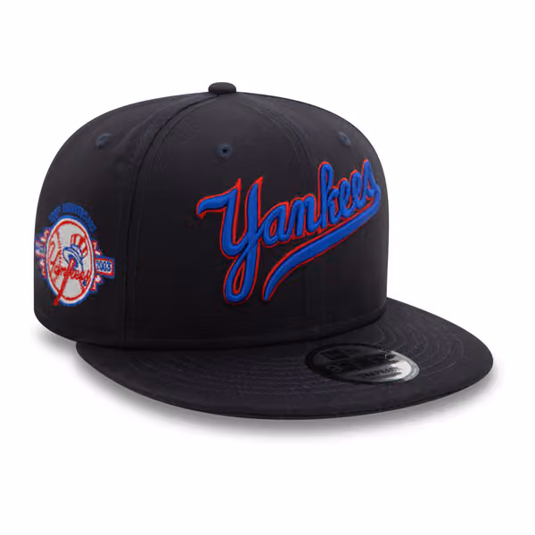 New York Yankees Wordmark Patch New Era 9FIFTY Snapback Cap Navy product photo