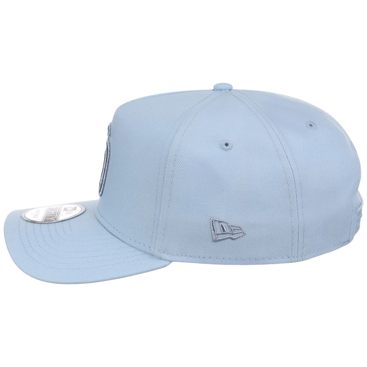 San Diego Padres MLB Glacial Blue New Era 9FORTY A-Frame detail view