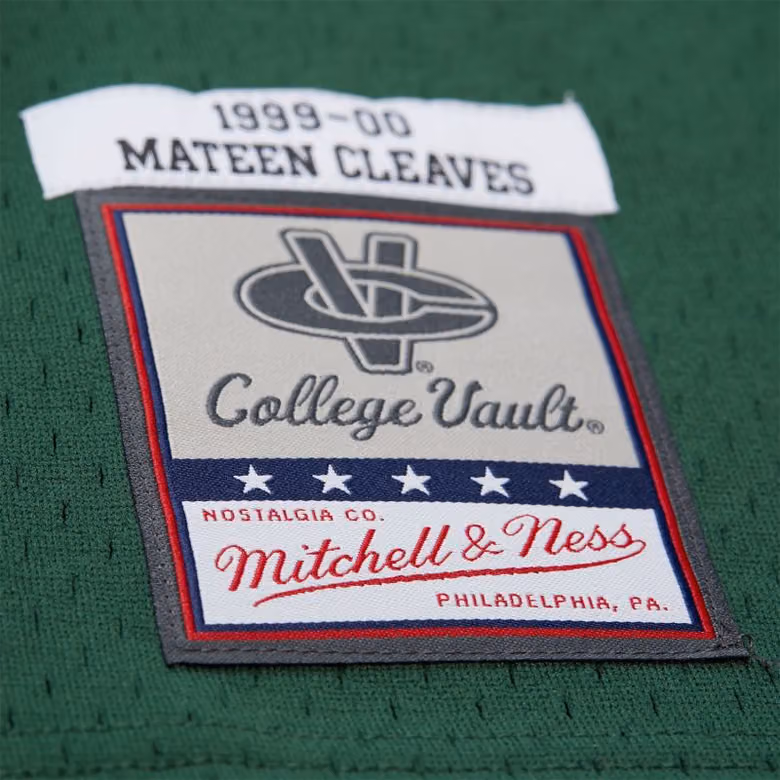 Mateen Cleaves #12 Michigan State Spartans 1999-00 Mitchell & Ness Swingman NCAA Jersey Green view 3