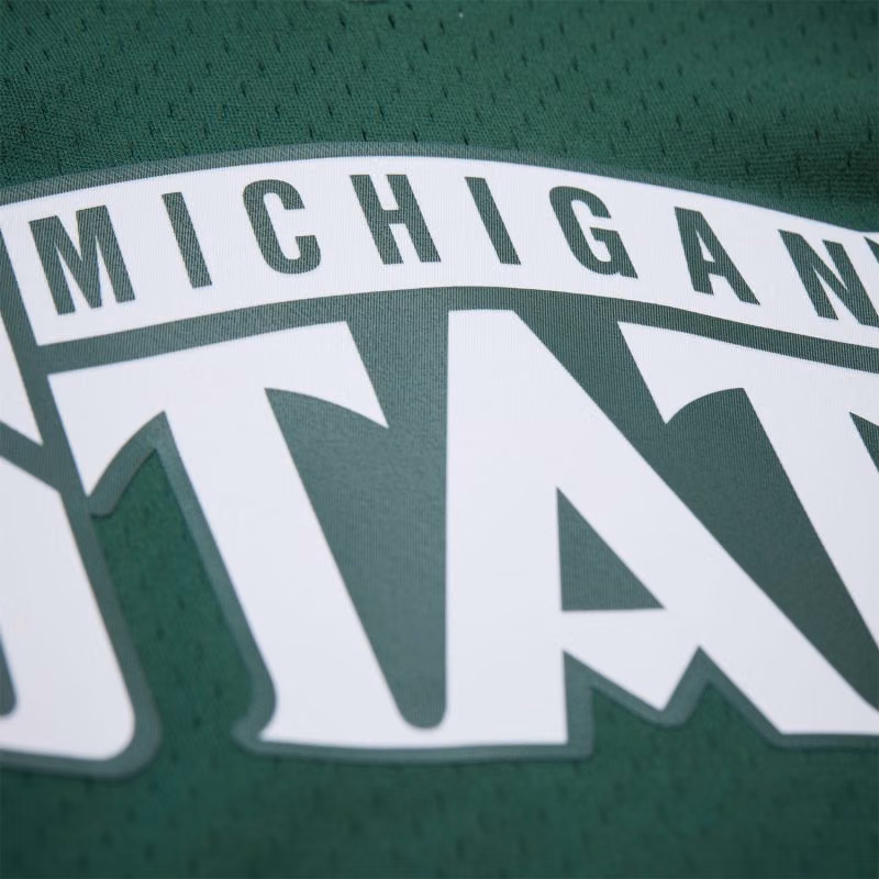 Mateen Cleaves #12 Michigan State Spartans 1999-00 Mitchell & Ness Swingman NCAA Jersey Green view 5