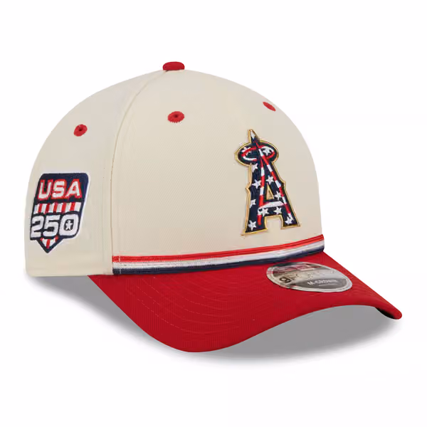 Los Angeles Angels 2026 4th of July USA 250 9FORTY Snapback MLB Cap product photo