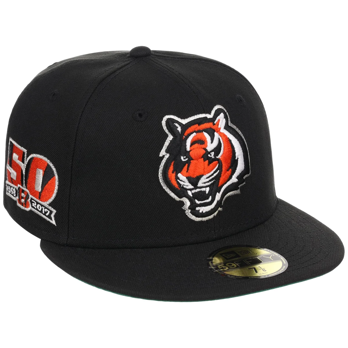 Cincinnati Bengals NFL Black Dome New Era 59FIFTY front view