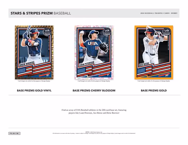 2025 Panini USA Stars & Stripes Baseball Hobby Box view 2