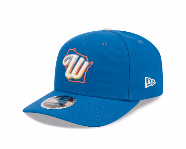 Milwaukee Brewers MLB City Connect Stretch-Snap 9SEVENTY Cap Blue product photo