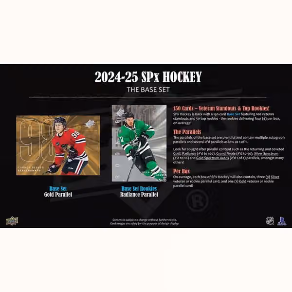 2024/25 Upper Deck SPx Hockey NHL Hobby Box view 2