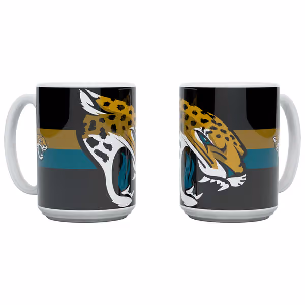 Jacksonville JaguarsTriple Logo Jumbo NFL Mug (450 ml) view 1