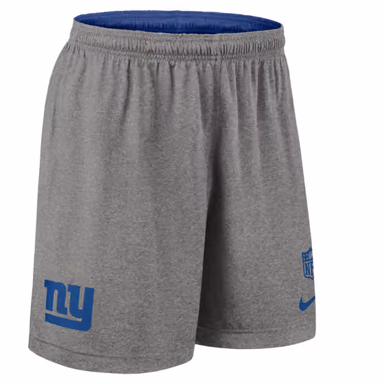 New York Giants 2025 NFL Sideline Reversible Mesh Nike Dri-FIT Shorts Blue view 4