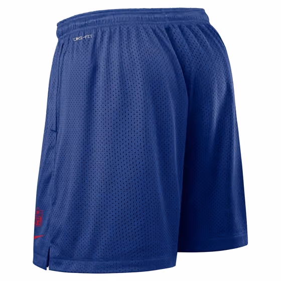 New York Giants 2025 NFL Sideline Reversible Mesh Nike Dri-FIT Shorts Blue view 3