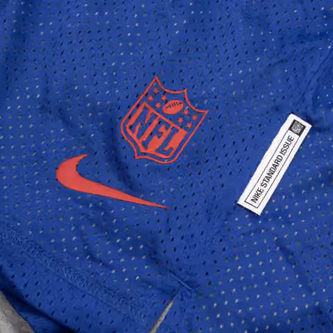 New York Giants 2025 NFL Sideline Reversible Mesh Nike Dri-FIT Shorts Blue view 6