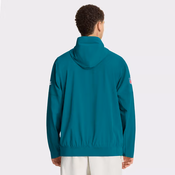 Miami Dolphins Historic Nike Sideline Half-Zip Anorak NFL Jacke Aqua view 4