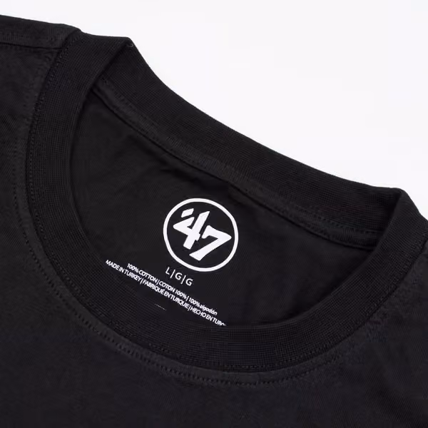 NHL Shield Gray Logo '47 Echo NHL T-Shirt Black view 4
