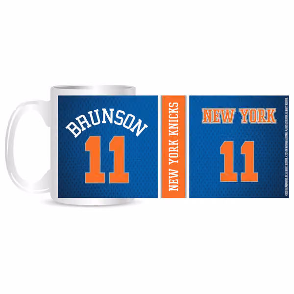 Jalen Brunson #11 New York Knicks NBA Mug (330 ml) view 1