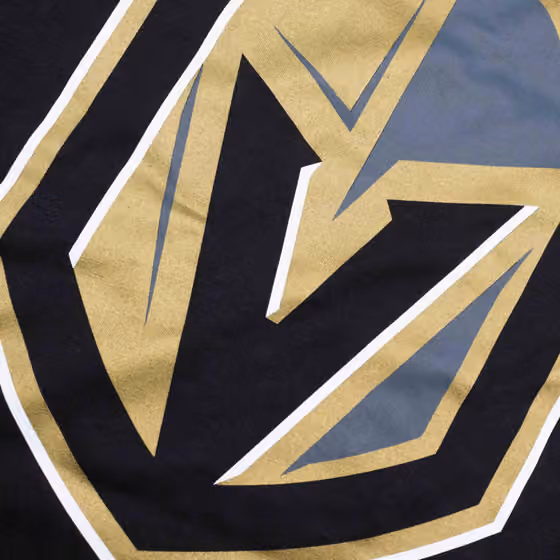 Vegas Golden Knights Team Logo '47 Echo NHL T-Shirt Black view 3