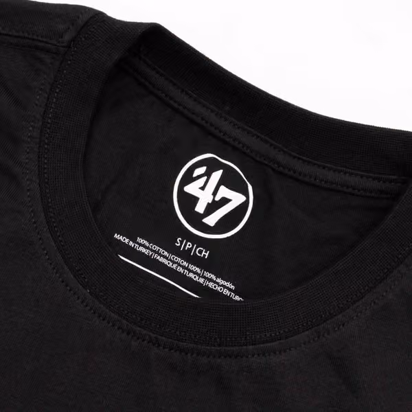 Vegas Golden Knights Team Logo '47 Echo NHL T-Shirt Black view 4