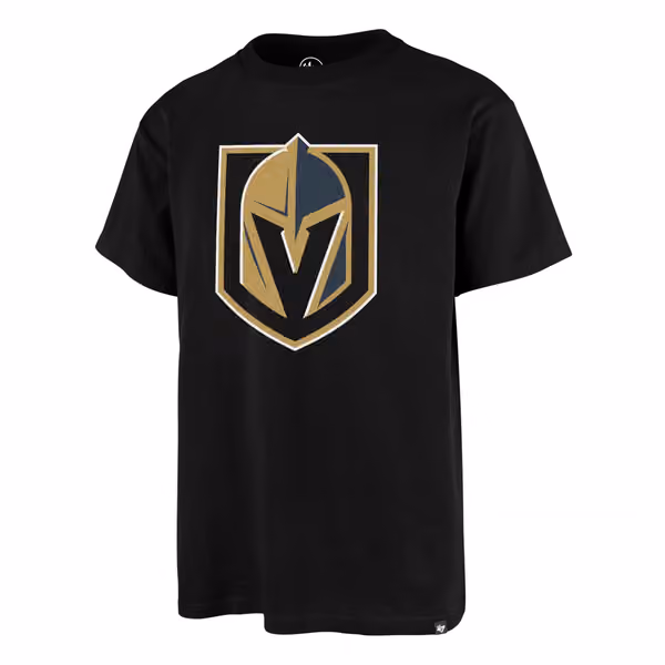 Vegas Golden Knights Team Logo '47 Echo NHL T-Shirt Black view 1