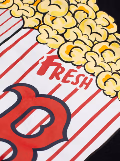 Boston Red Sox Popcorn Oversized MLB T-Shirt Navy view 3