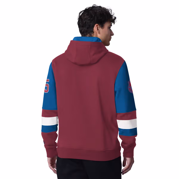 Colorado Avalanche Starter End Zone NHL Hoodie view 2