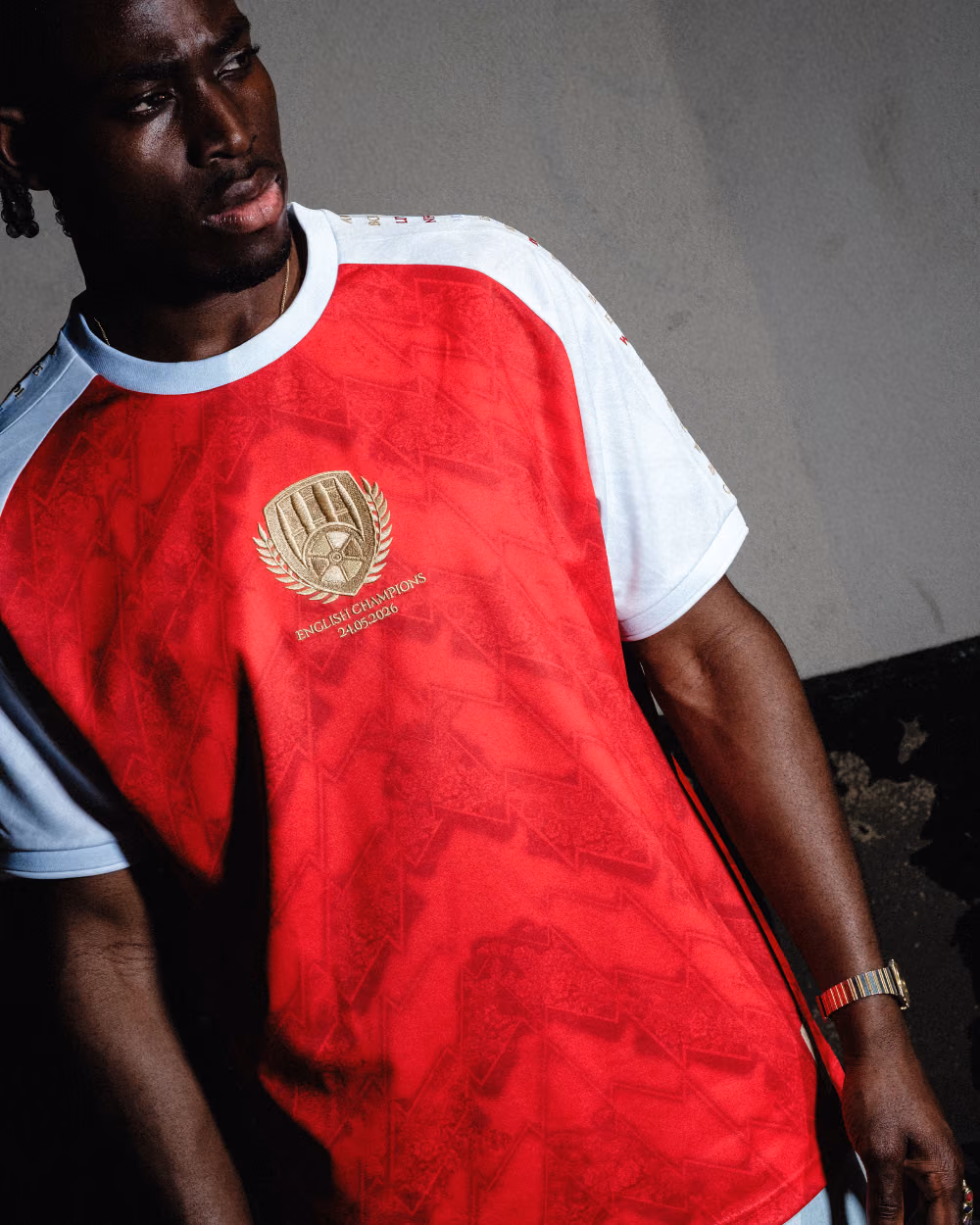 Jersevo Custom Personalized AFC 2026 English Champions Jersey - Red detail view 6