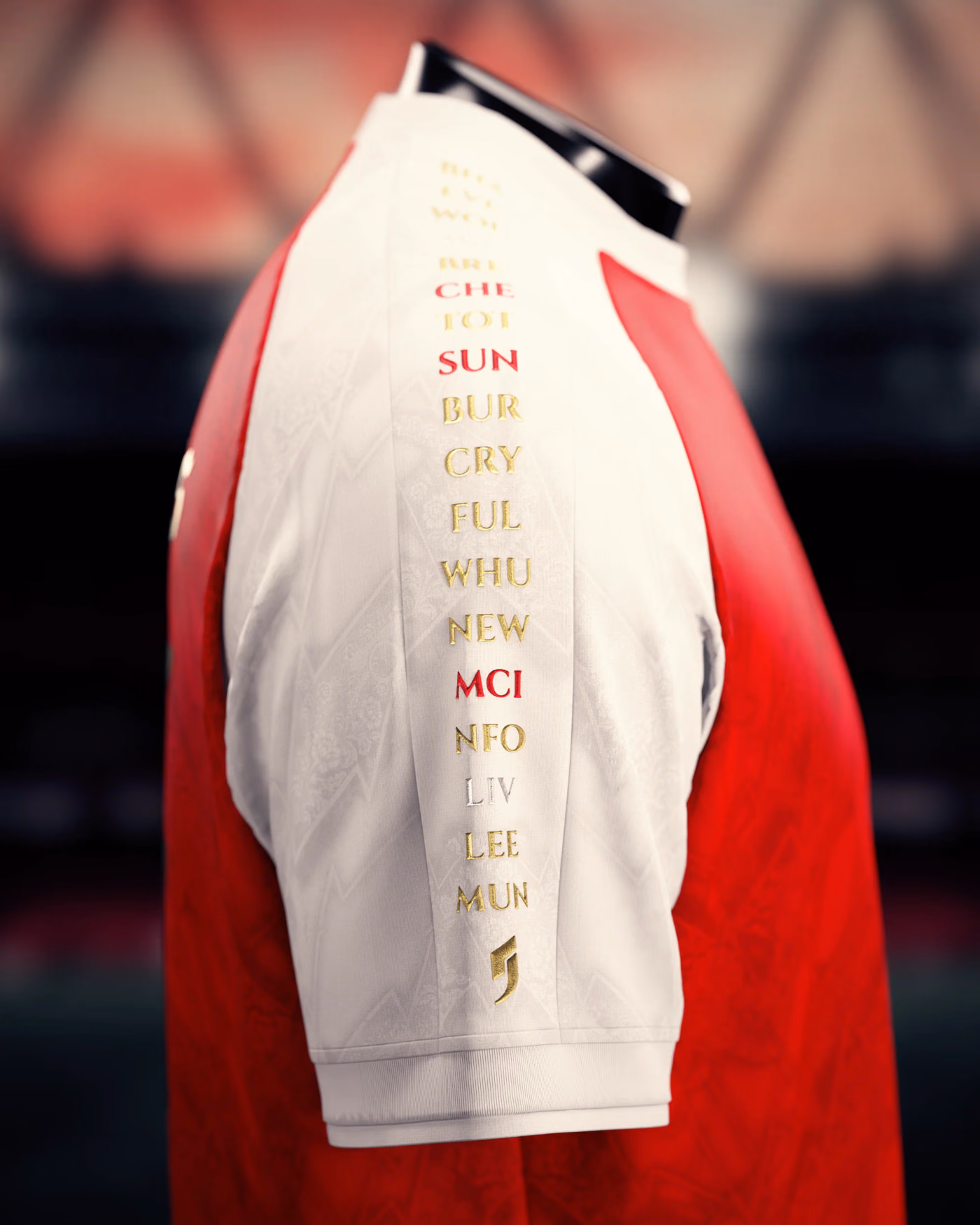 Jersevo Custom Personalized AFC 2026 English Champions Jersey - Red detail view 4