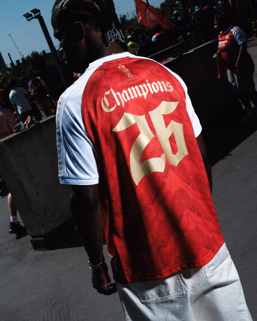 Jersevo Custom Personalized AFC 2026 English Champions Jersey - Red detail view 8