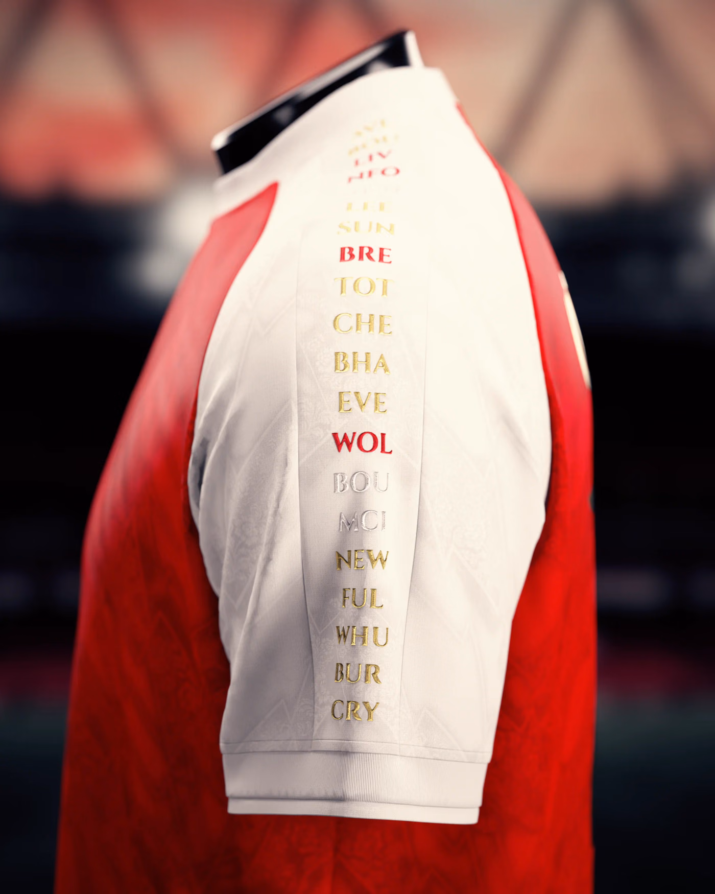 Jersevo Custom Personalized AFC 2026 English Champions Jersey - Red detail view 5