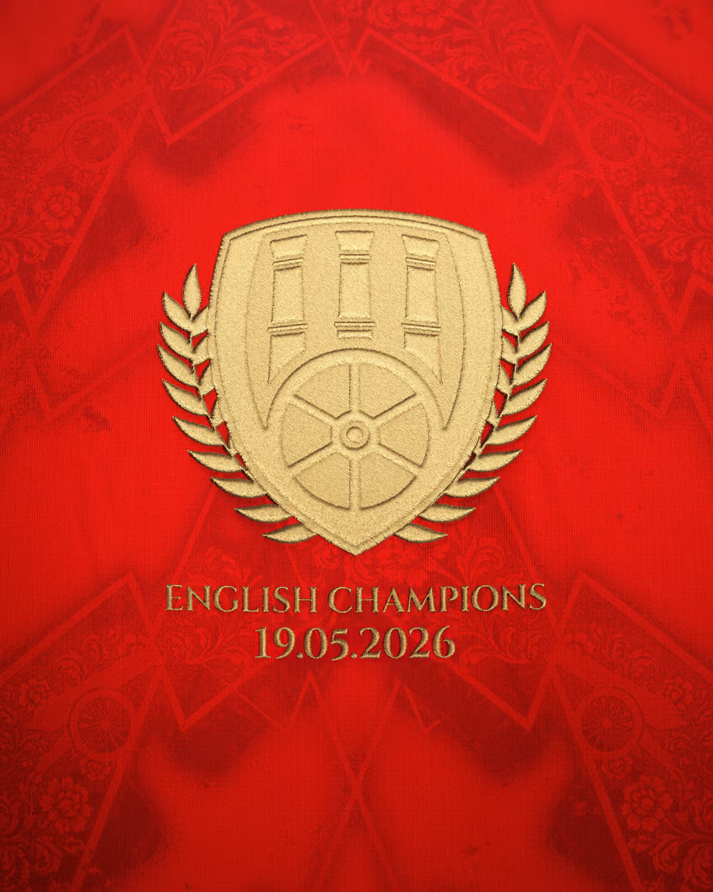 Jersevo Custom Personalized AFC 2026 English Champions Jersey - Red detail view 3