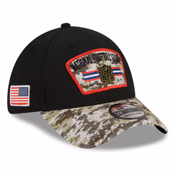 NFL Shield 2021 NFL On-Field Salute to Service New Era 39THIRTY Flex Fit Cap product photo