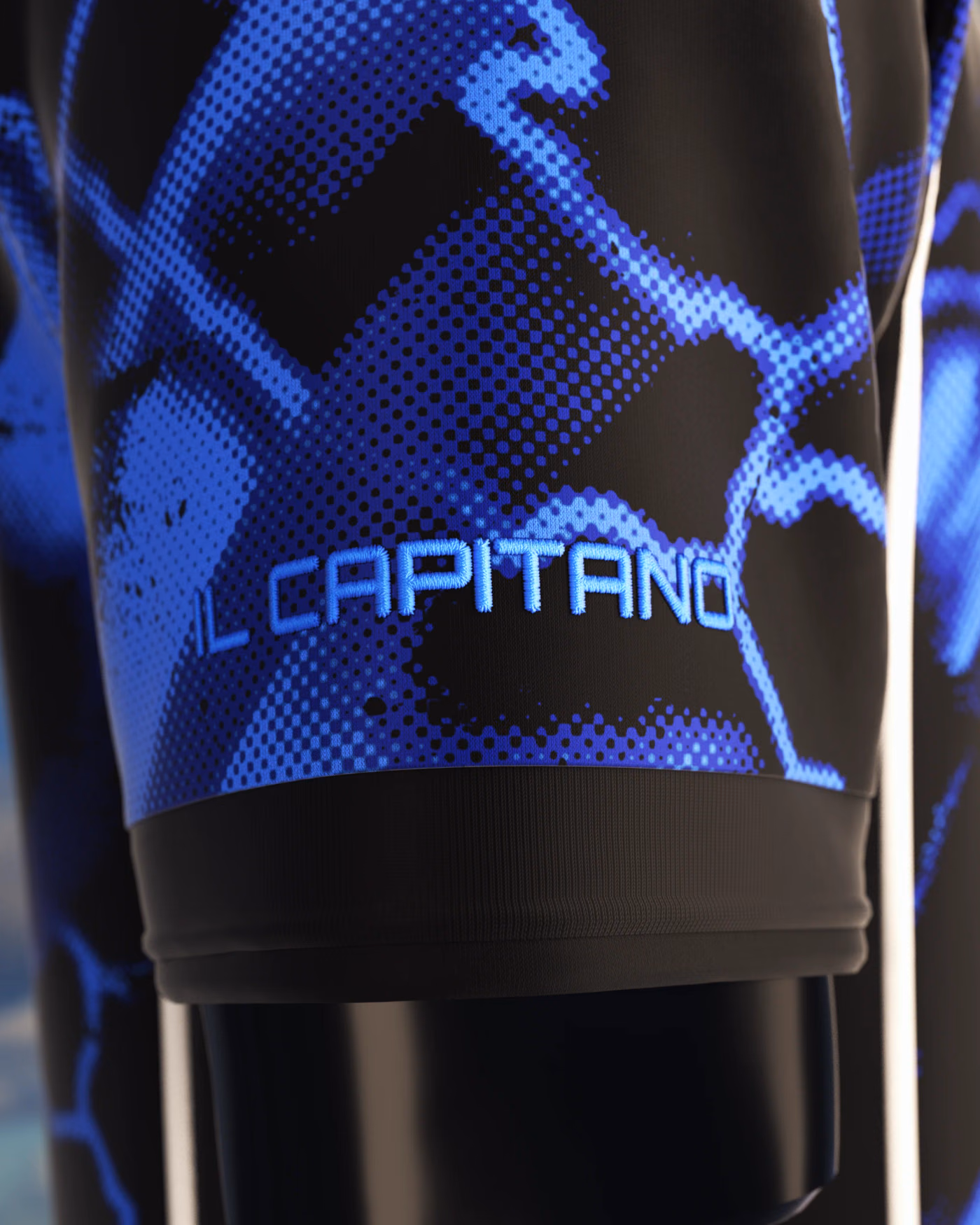Jersevo Custom Personalized Il Capitano - Number 3 Jersey right sleeve detail