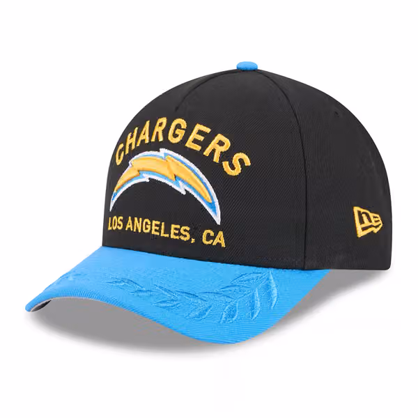 Los Angeles Chargers 2025 NFL Draft 9FORTY M-Crown A-Frame Snapback Cap Black product photo