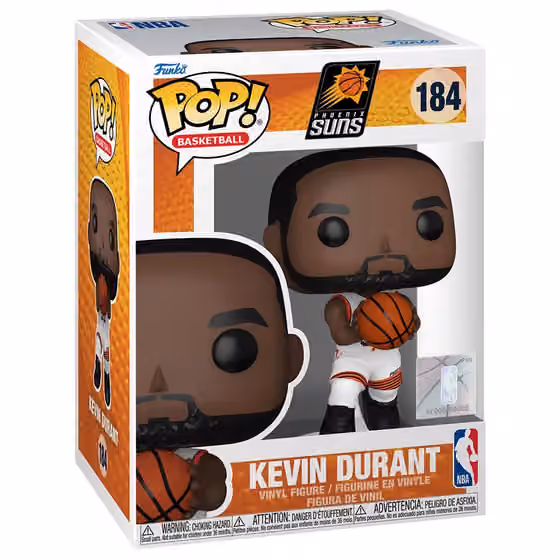 Funko POP! #184 Kevin Durant Phoenix Suns Vinyl NBA Figure view 1