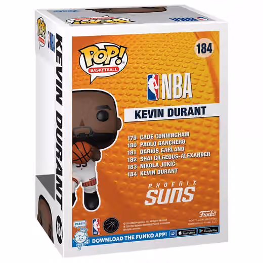 Funko POP! #184 Kevin Durant Phoenix Suns Vinyl NBA Figure view 2