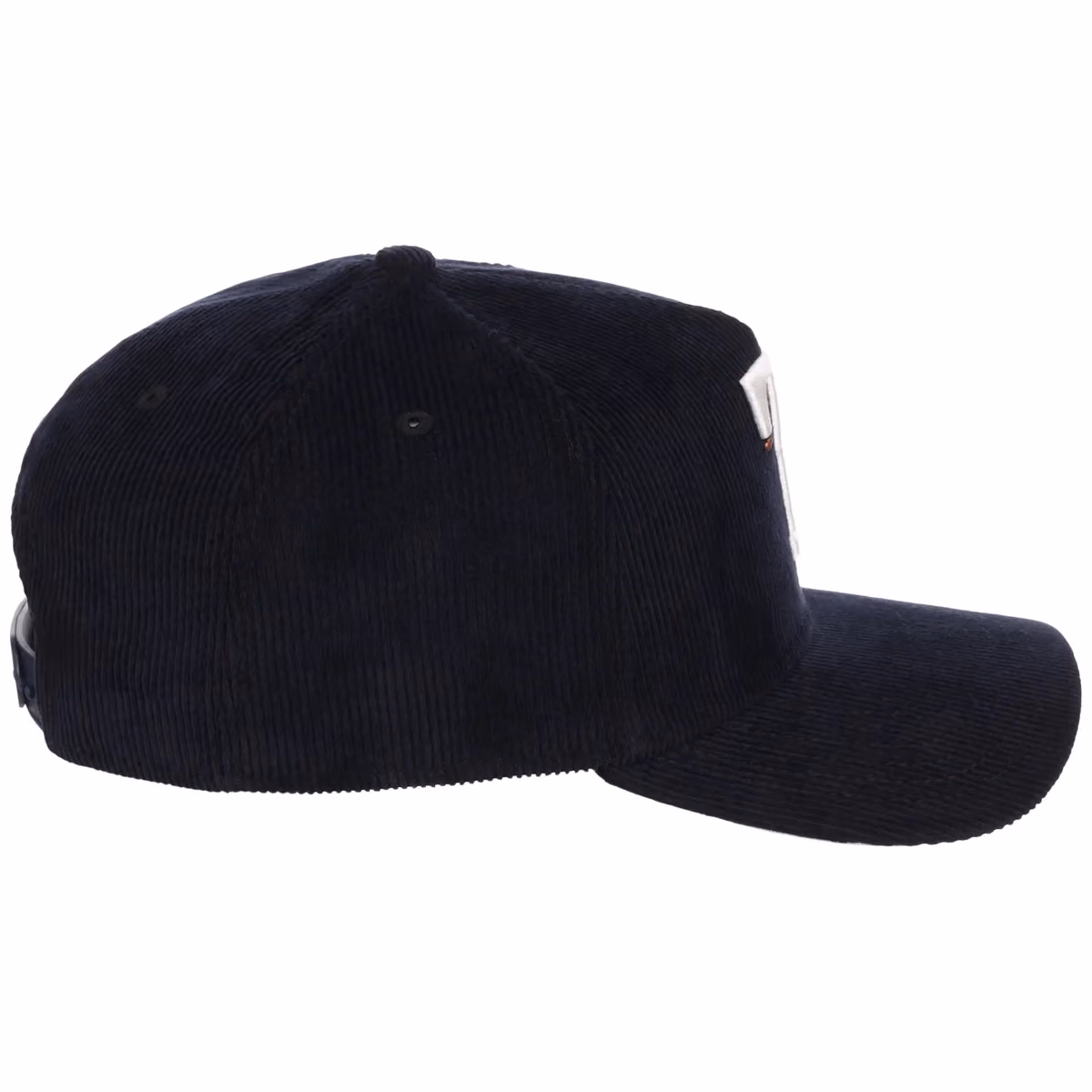 Texas Rangers MLB Navy Cord FASHION CORE New Era 9FORTY A-Frame detail view