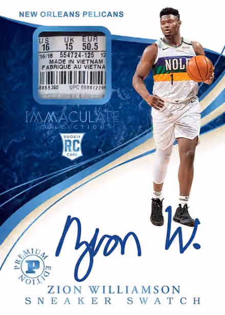 2019/20 Panini Immaculate Basketball Hobby Box NBA view 2