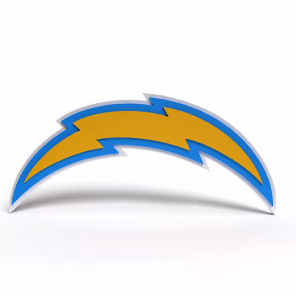 Los Angeles Chargers NFL 3D Foam Logo Wall Sign view 1
