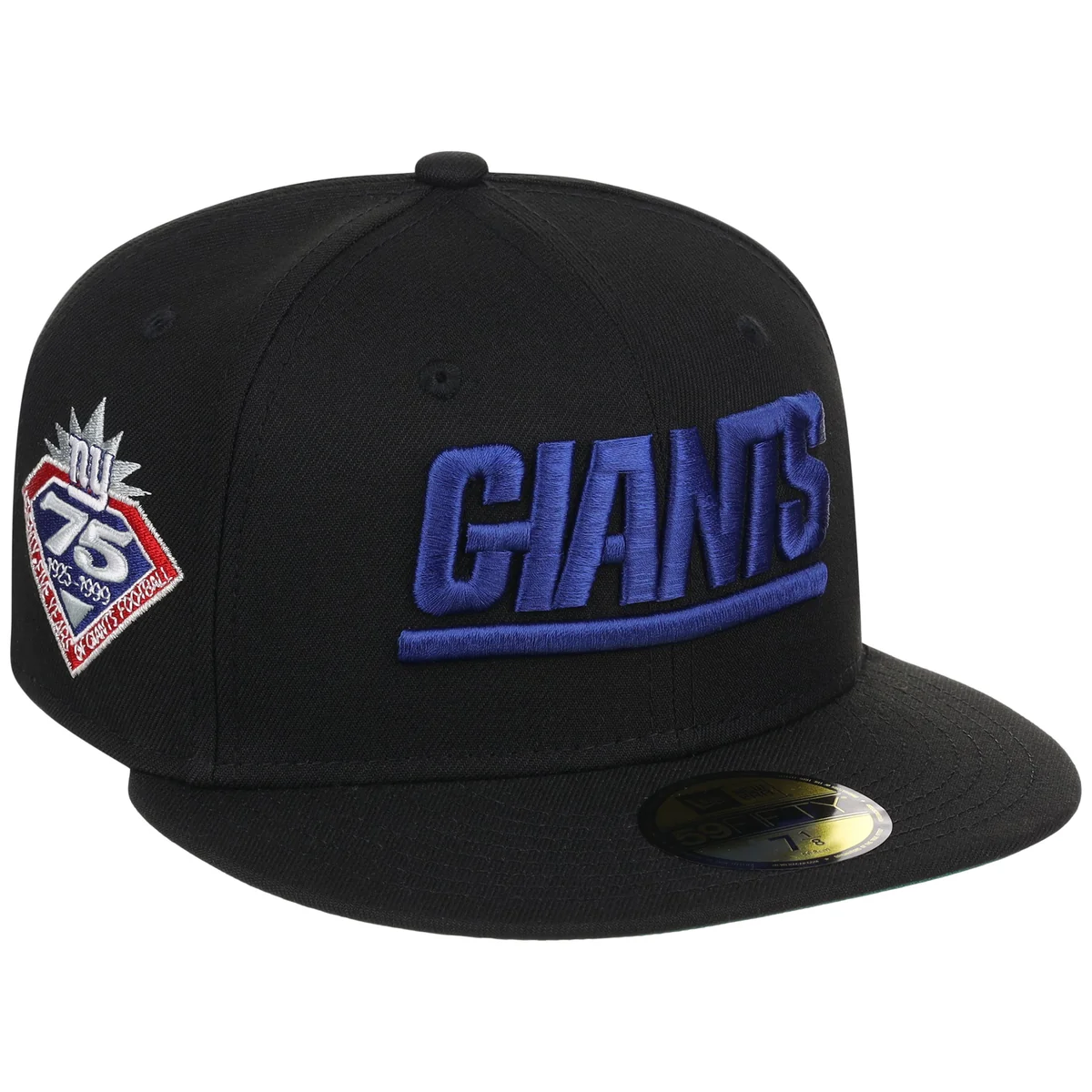 New York Giants NFL Black Dome New Era 59FIFTY front view