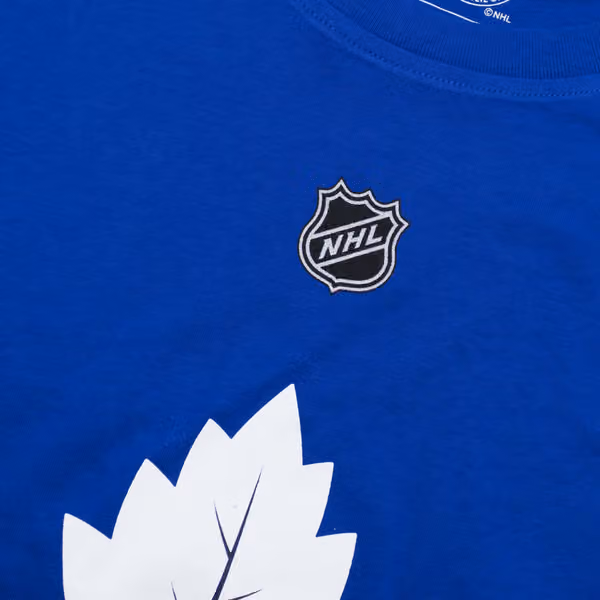 Auston Matthews #34 Toronto Maple Leafs Iconic Player NHL T-Shirt Blue view 5