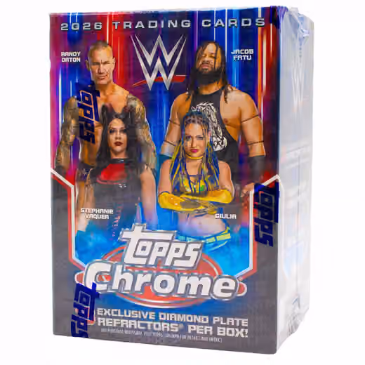 2026 Topps Chrome WWE Wrestling Blaster Box view 1