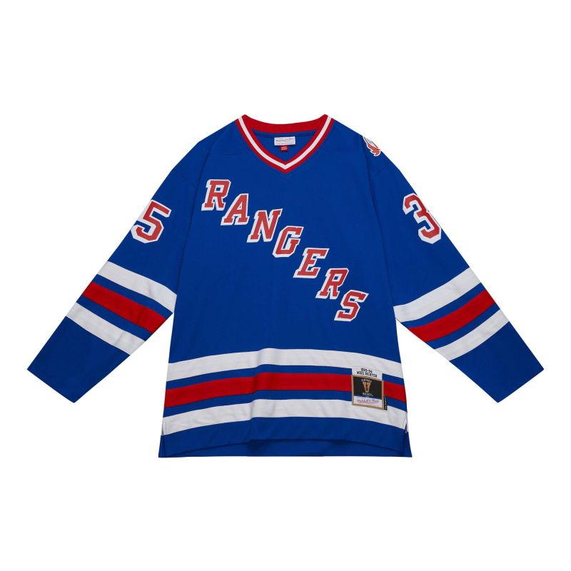 Mike Richter #35 New York Rangers 1993-94 Mitchell & Ness NHL Jersey view 2