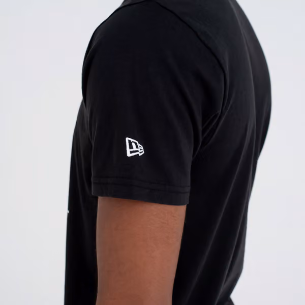 New York Yankees Team Logo New Era MLB T-Shirt Black view 3